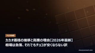 カカオ価格の推移と高騰の理由 2026年最新